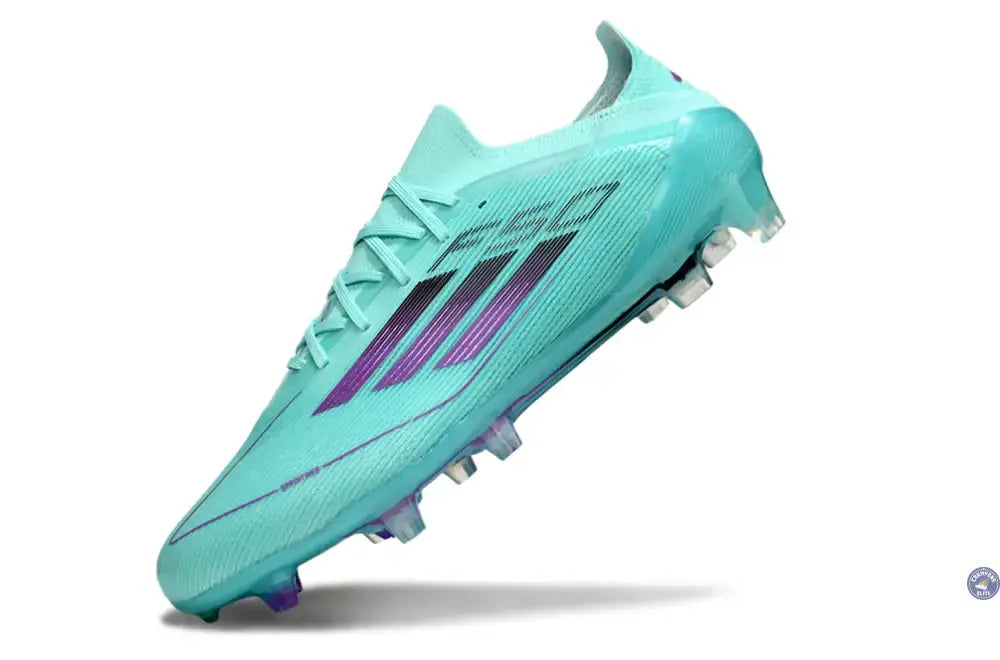 F50 Elite Lacets FG - Bleu Turquoise/Violet