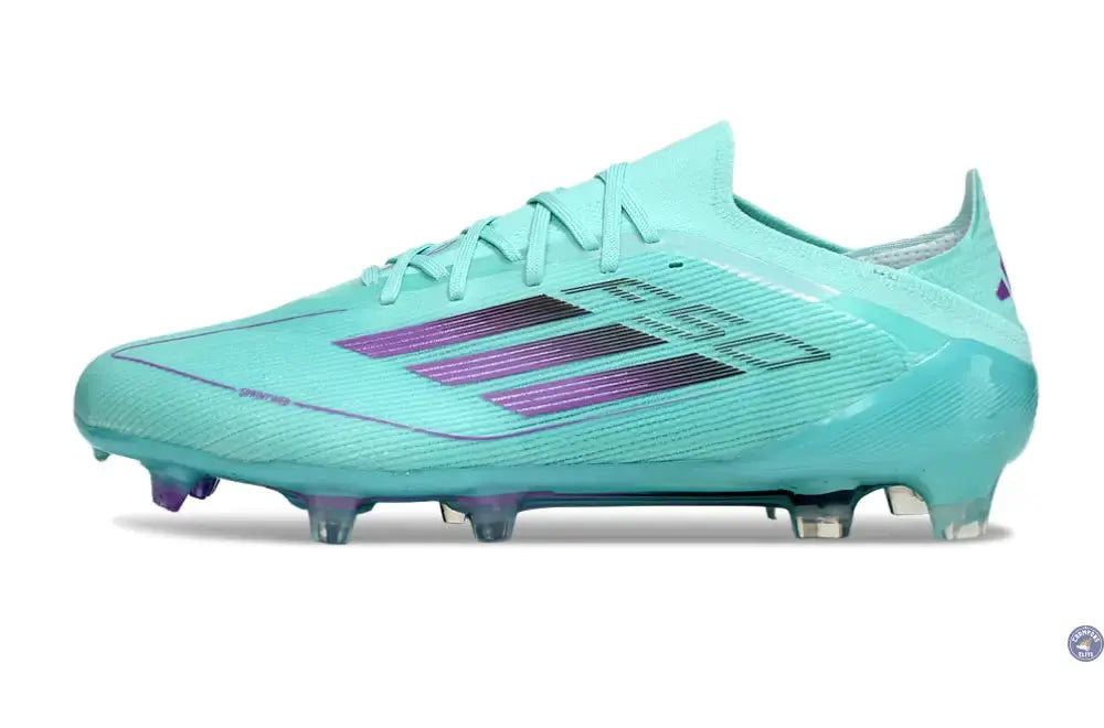 F50 Elite Lacets FG - Bleu Turquoise/Violet