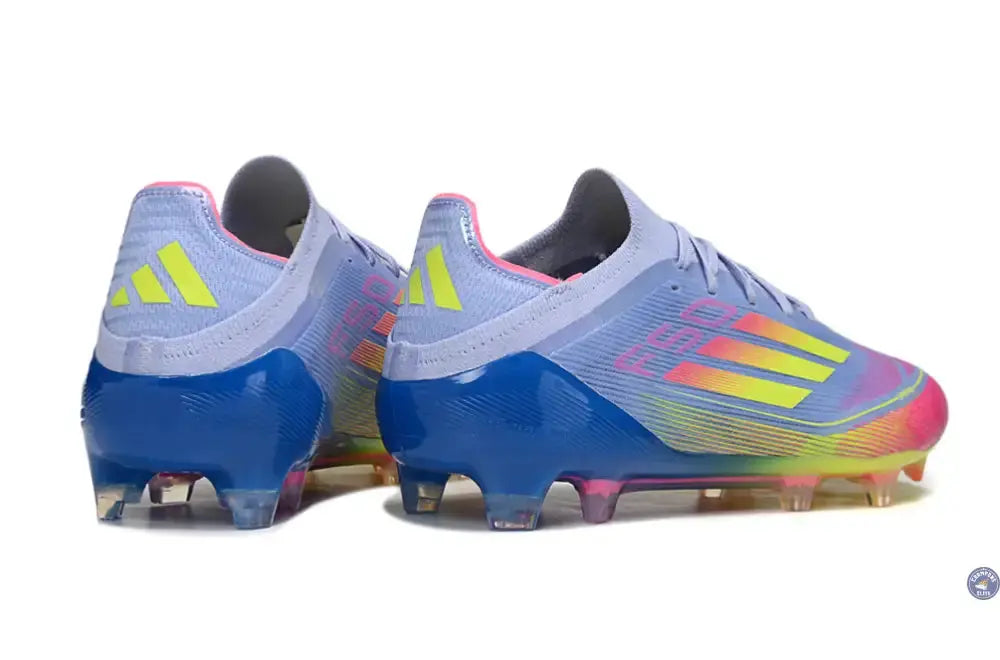 F50 Elite Lacets FG - Blue Fusion/Vert/Rose