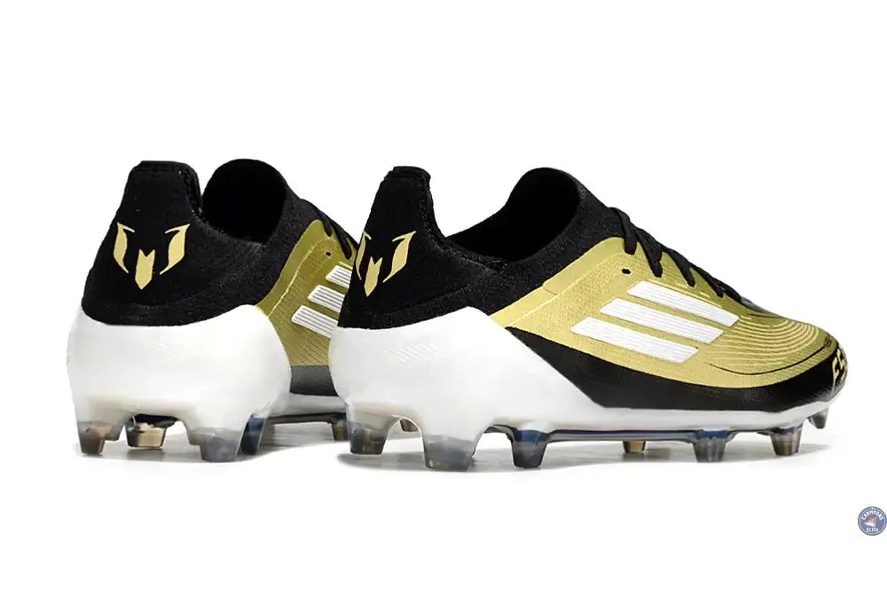 F50 Elite Lacets FG - Doré/Blanc/Noir
