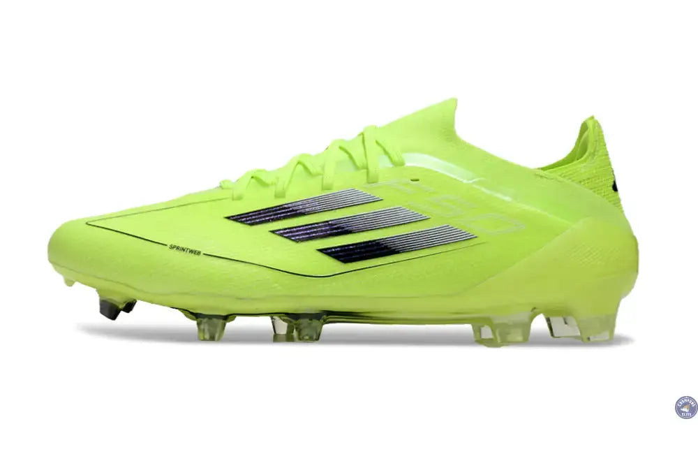 F50 Elite Lacets FG - Jaune Fluo/Noir