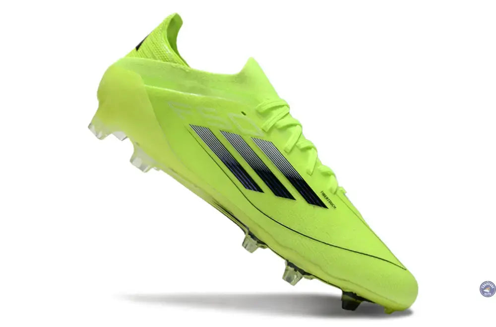 F50 Elite Lacets FG - Jaune Fluo/Noir