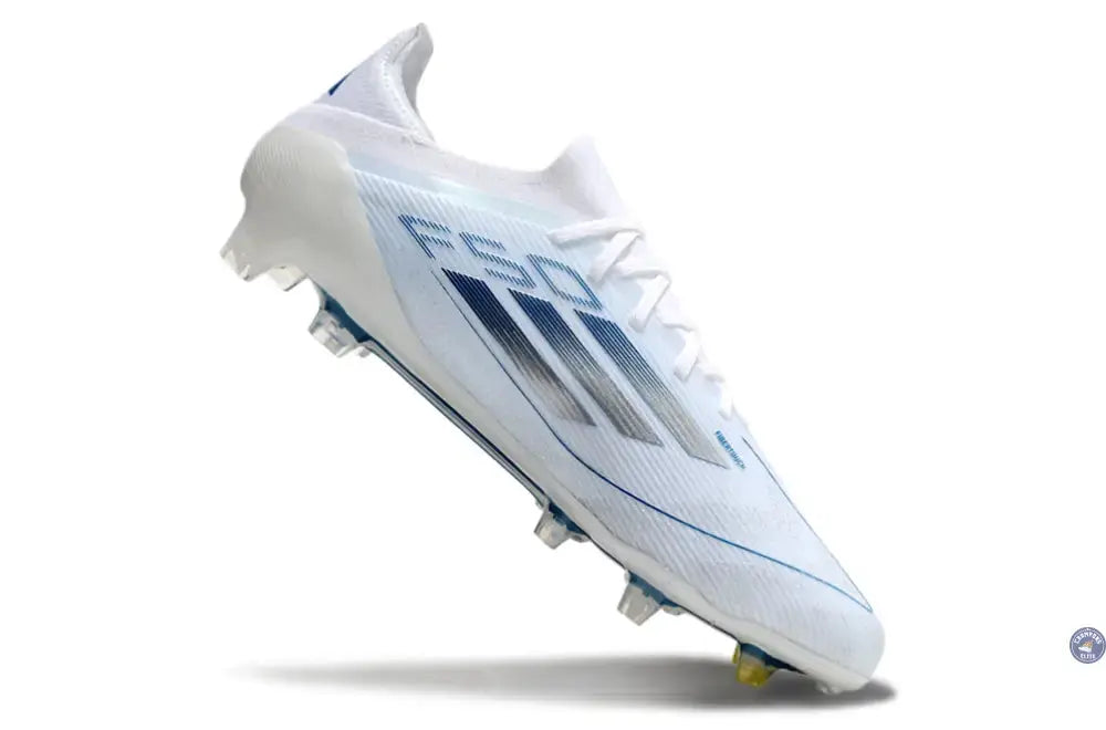 F50 Elite Lacets FG Polar Victory - Blanc/Argenté/Bleu