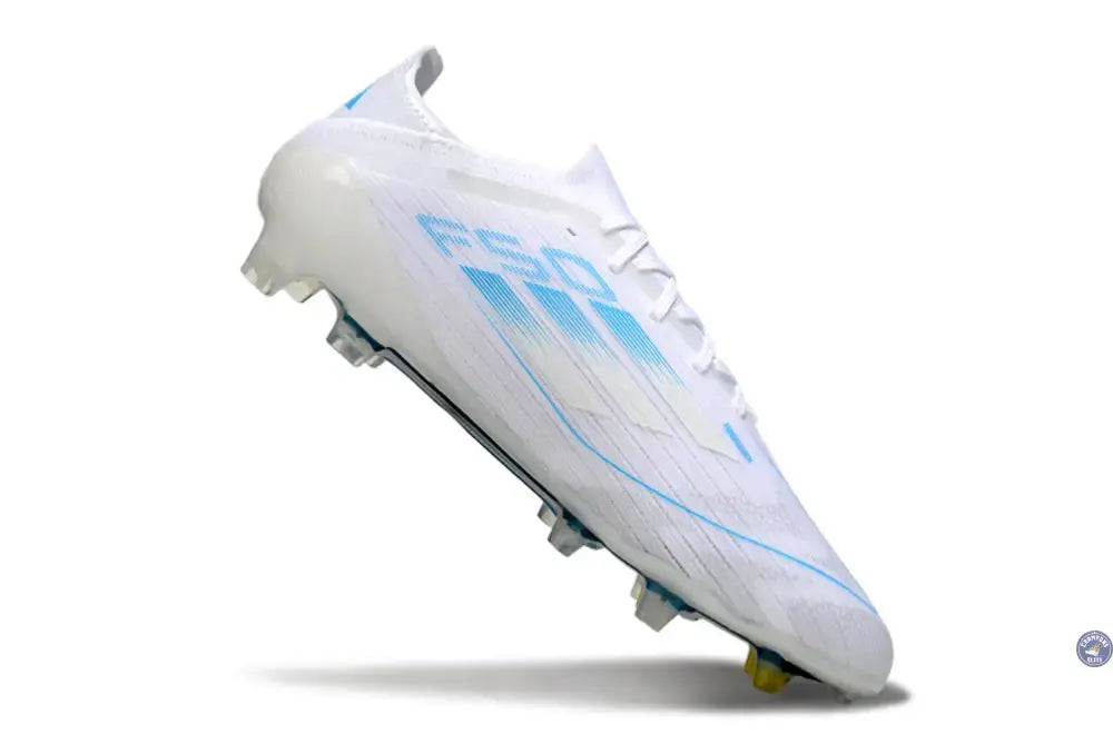 F50 Elite Lacets FG Polar Victory - Blanc/Argenté/Bleu
