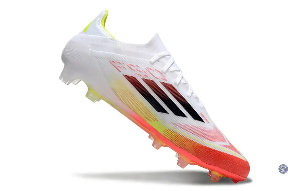 F50 Elite Lacets FG Pure Victory - Blanc/Noir/Jaune