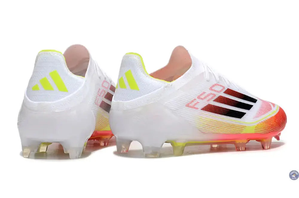 F50 Elite Lacets FG Pure Victory - Blanc/Noir/Jaune