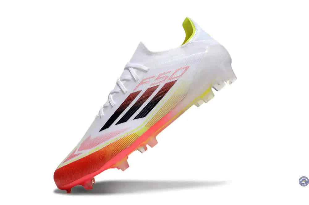 F50 Elite Lacets FG Pure Victory - Blanc/Noir/Jaune