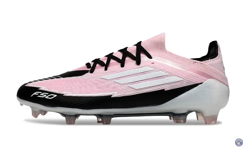 F50 Elite Lacets FG - Rose/Blanc/Noir