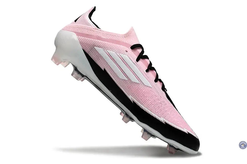F50 Elite Lacets FG - Rose/Blanc/Noir