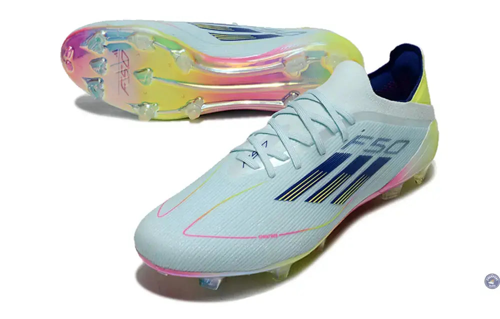 F50 Elite Lacets FG Stellar Icon - Almost Blue/Bleu/Jaune