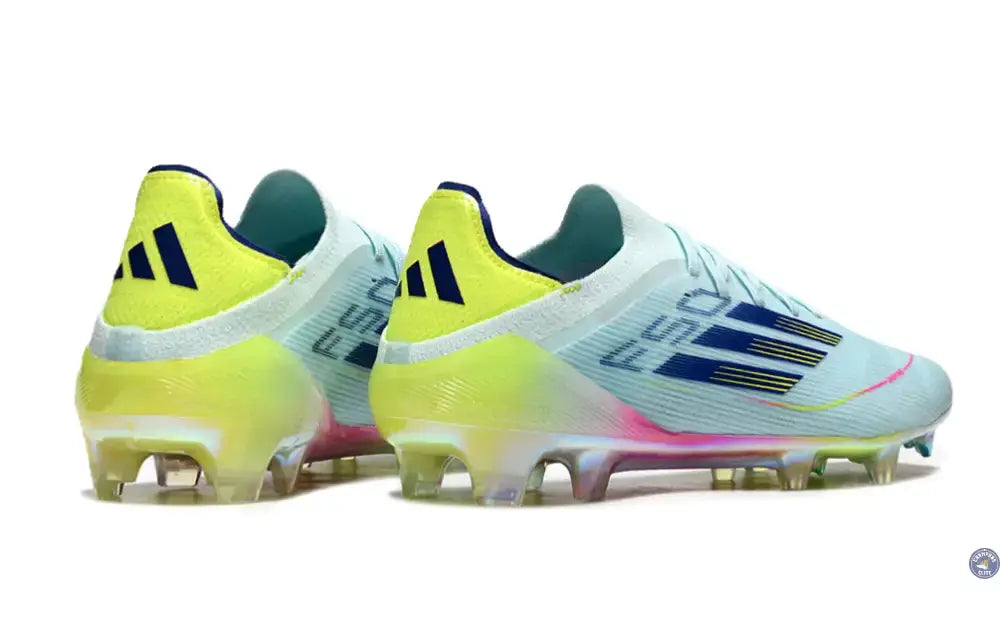 F50 Elite Lacets FG Stellar Icon - Almost Blue/Bleu/Jaune