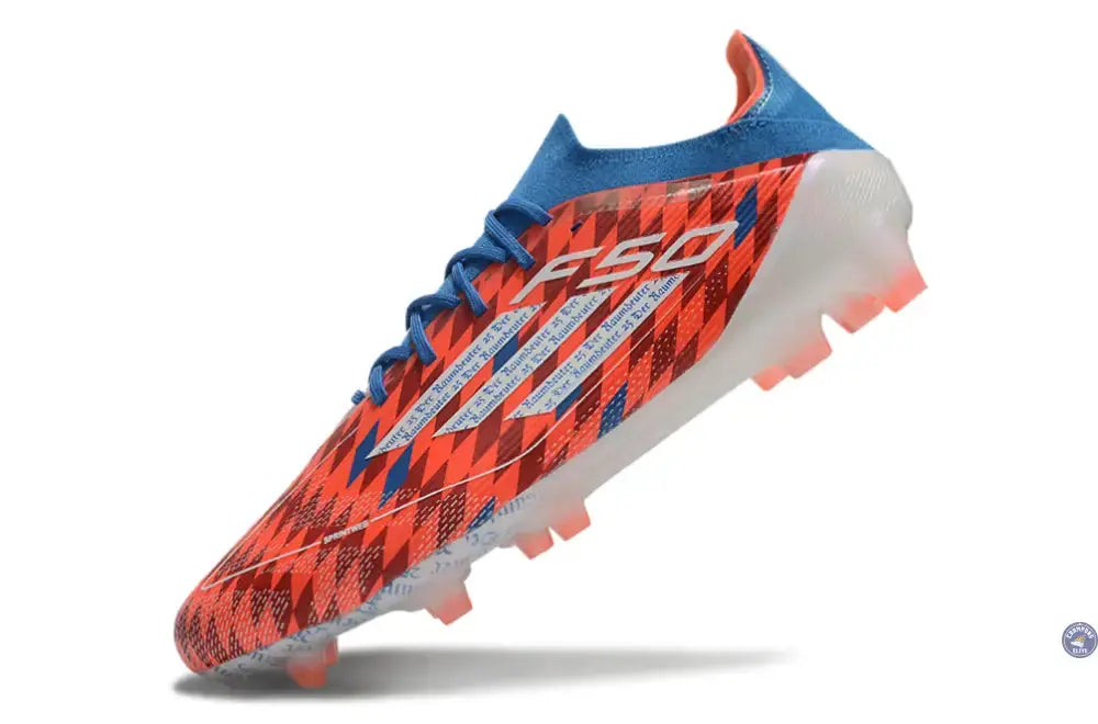 F50 Elite Lacets FG Thomas Müller Raumdeuter - Rouge/Blanc/Bleu ÉDITION LIMITÉE