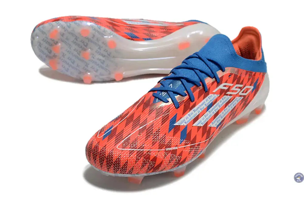 F50 Elite Lacets FG Thomas Müller Raumdeuter - Rouge/Blanc/Bleu ÉDITION LIMITÉE