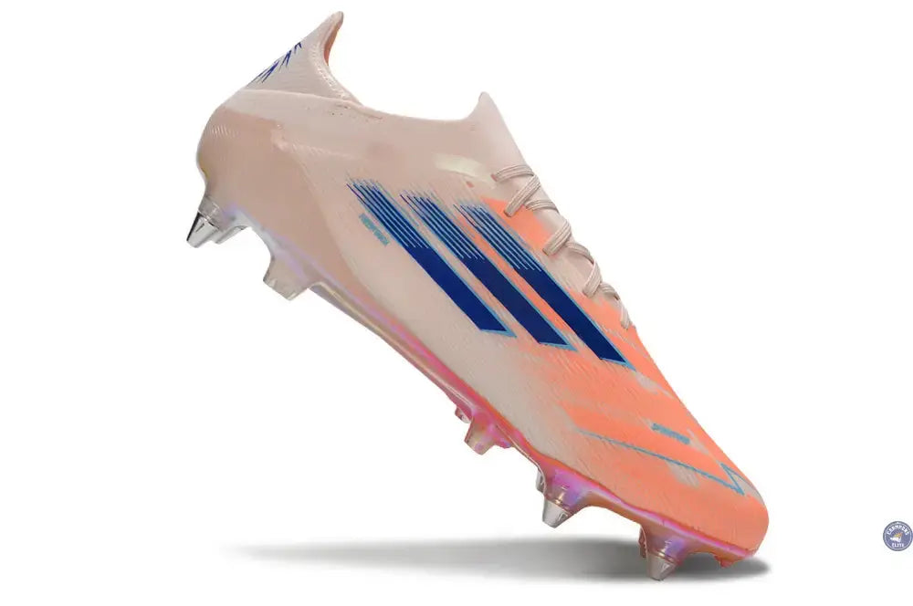 F50 Elite Lacets SG - Beige/Orange/Bleu