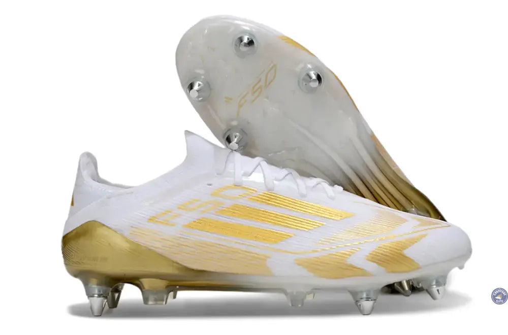 F50 Elite Lacets SG - Blanc/Doré