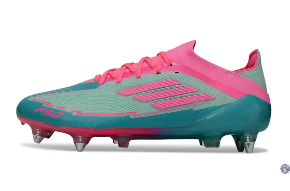 F50 Elite Lacets SG -  Bleu Turquoise/Bleu/Rose