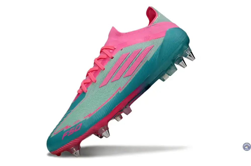 F50 Elite Lacets SG -  Bleu Turquoise/Bleu/Rose