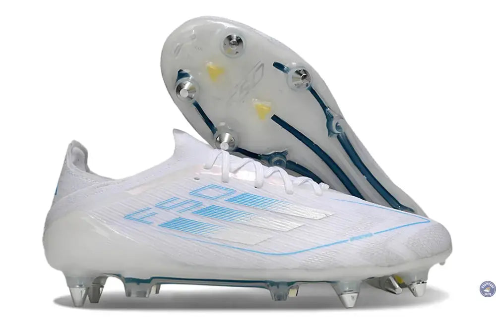 F50 Elite Lacets SG Polar Victory - Blanc/Argenté/Bleu