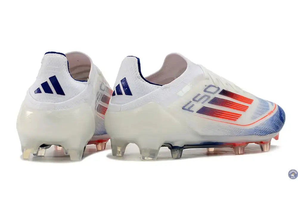 F50 Elitee Lacets FG - Blanc/Orange/Bleu
