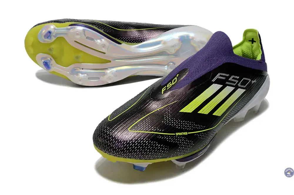 F50 + Laceless FG Fast Reborn - Violet/Blanc/Lucid Lemon ÉDITION LIMITÉE
