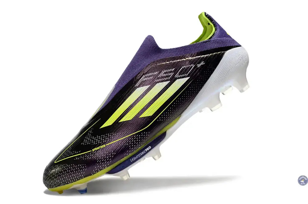 F50 + Laceless FG Fast Reborn - Violet/Blanc/Lucid Lemon ÉDITION LIMITÉE