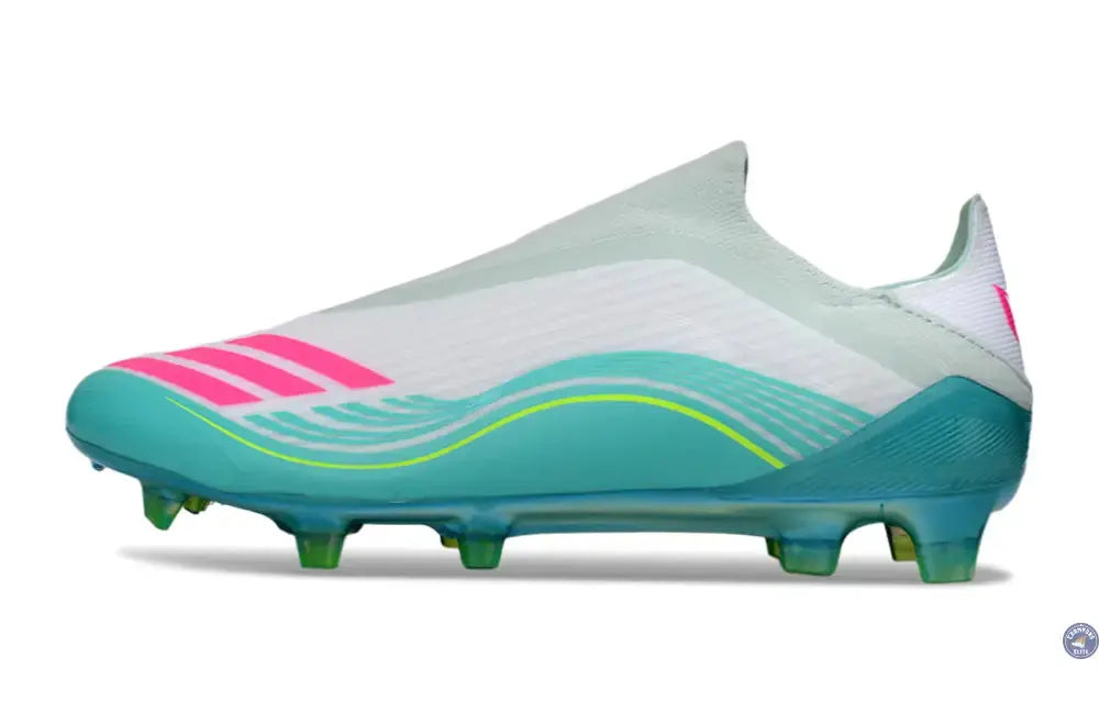 F50 Laceless FG Messi Aurora Radiant Pack - Turquoise/Blanc/Rose
