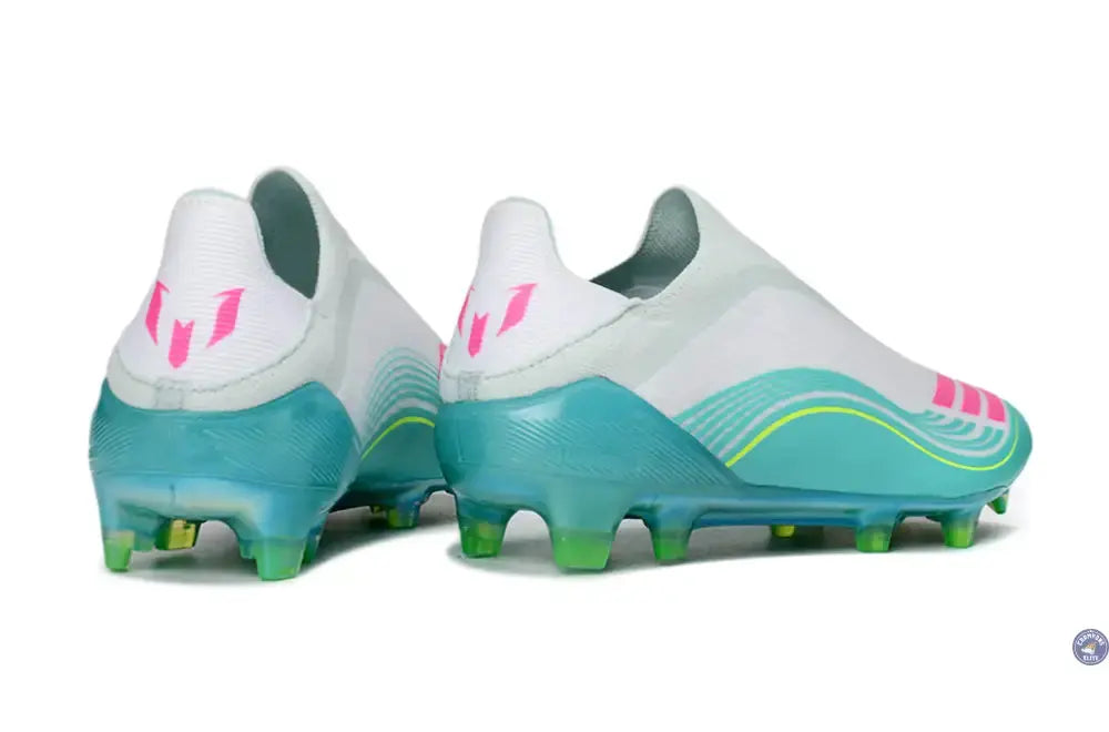 F50 Laceless FG Messi Aurora Radiant Pack - Turquoise/Blanc/Rose