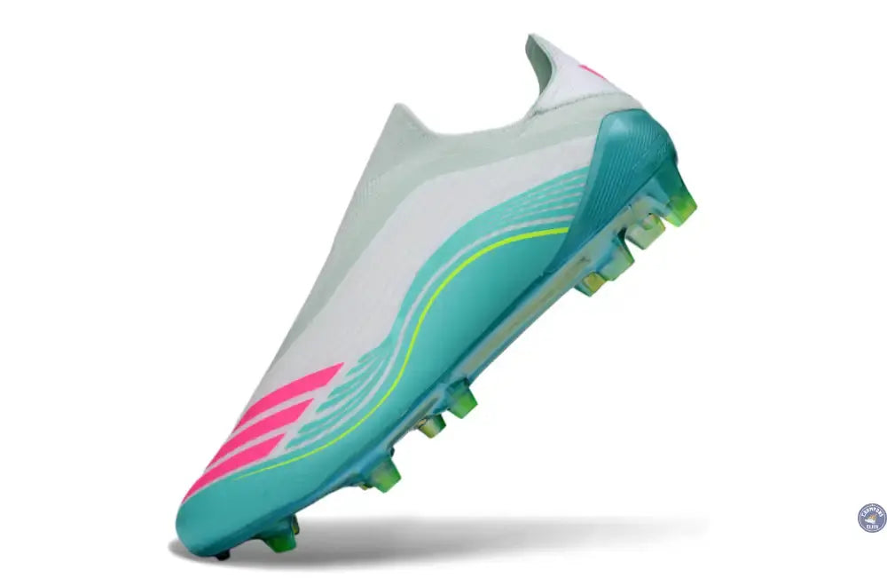 F50 Laceless FG Messi Aurora Radiant Pack - Turquoise/Blanc/Rose