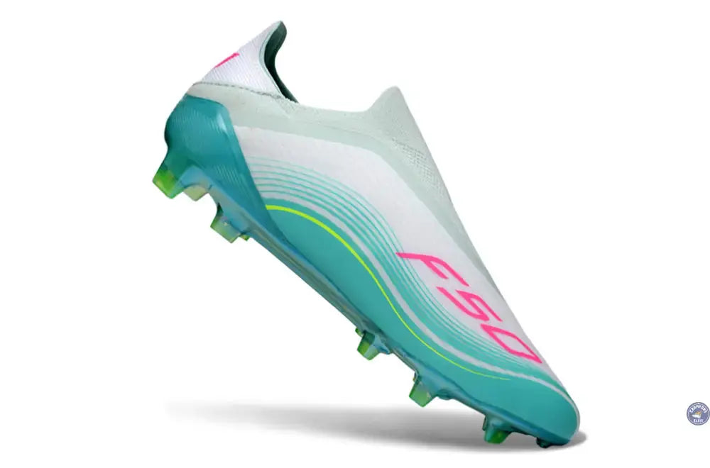 F50 Laceless FG Messi Aurora Radiant Pack - Turquoise/Blanc/Rose