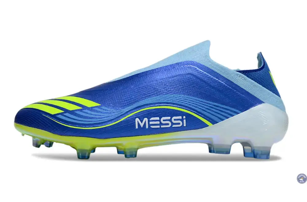 F50 Laceless FG Messi - Bleu/Jaune