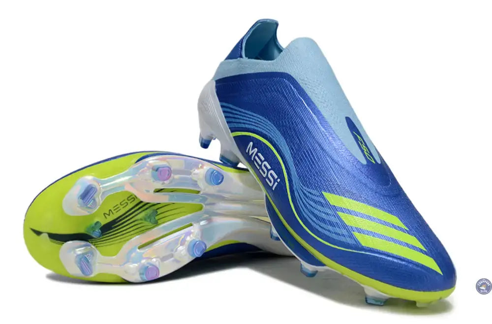 F50 + Laceless FG Messi - Bleu/Jaune