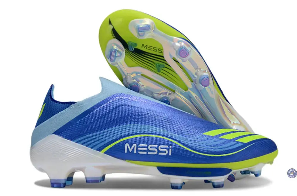F50 + Laceless FG Messi - Bleu/Jaune