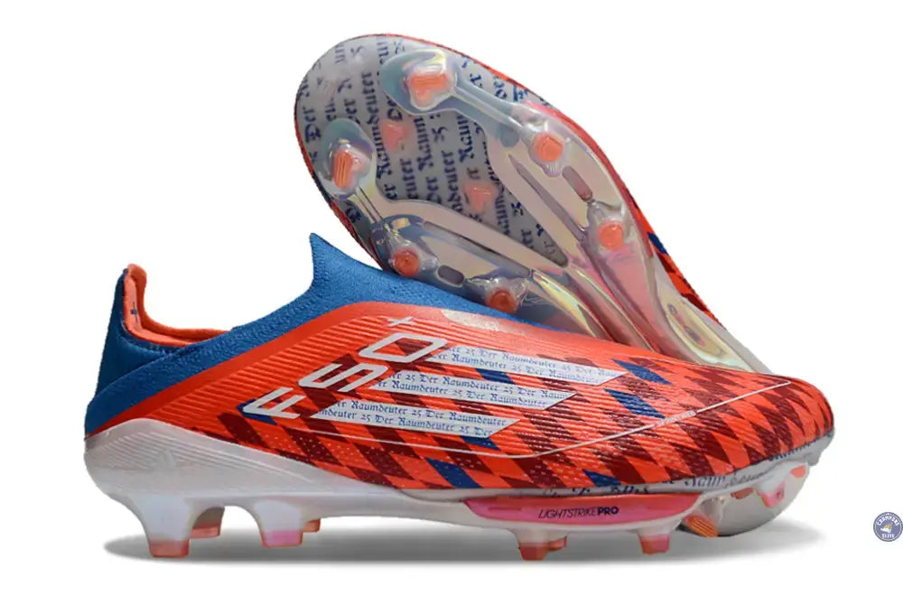F50 + Laceless FG Thomas Müller Raumdeuter - Rouge/Blanc/Bleu ÉDITION LIMITÉE