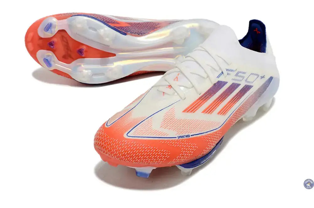 F50+ Lacets FG - Blanc/Bleu/Orange