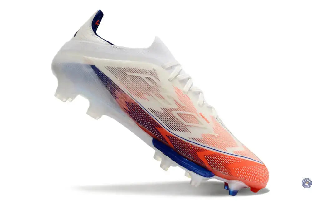 F50+ Lacets FG - Blanc/Bleu/Orange
