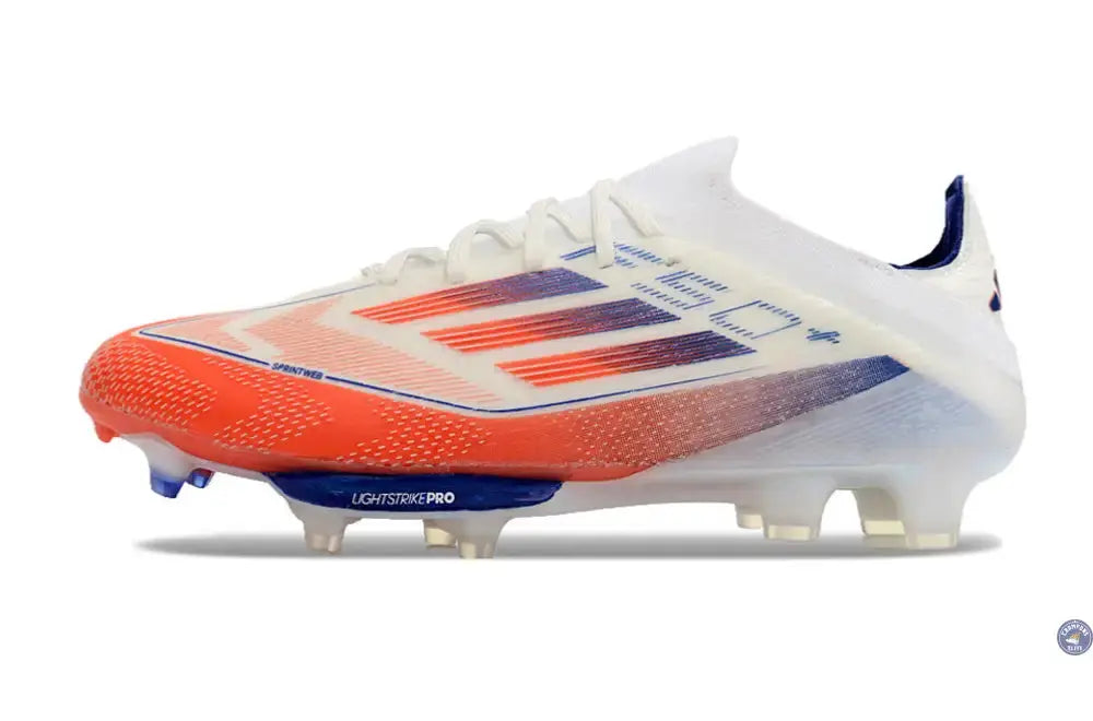 F50+ Lacets FG - Blanc/Bleu/Orange