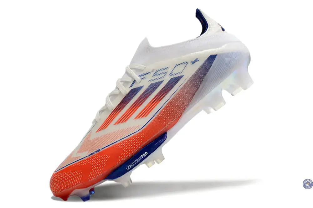 F50+ Lacets FG - Blanc/Bleu/Orange