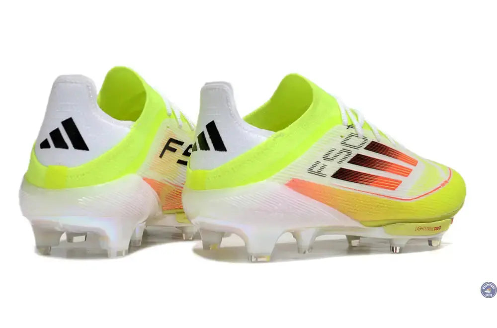 F50+ Lacets FG - Blanc/Jaune Fluo/Orange/noir