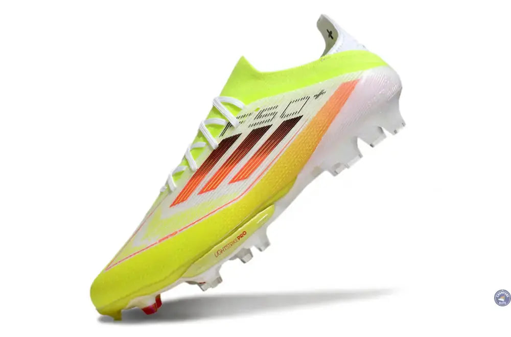 F50+ Lacets FG - Blanc/Jaune Fluo/Orange/noir