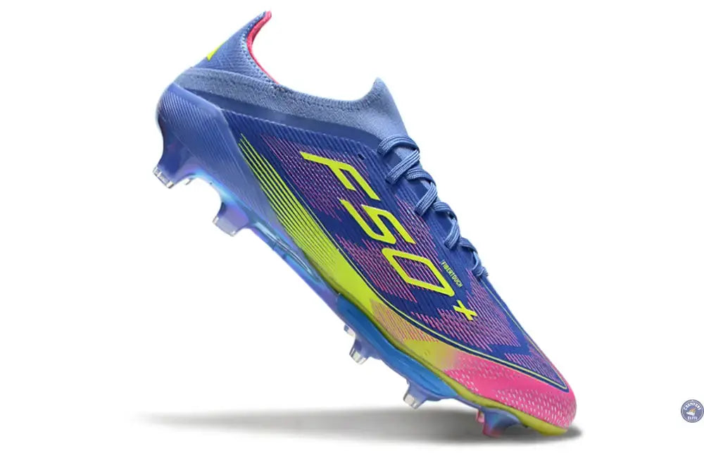 F50+ Lacets FG Celestial Victory - Blue Fusion/Vert/Rose