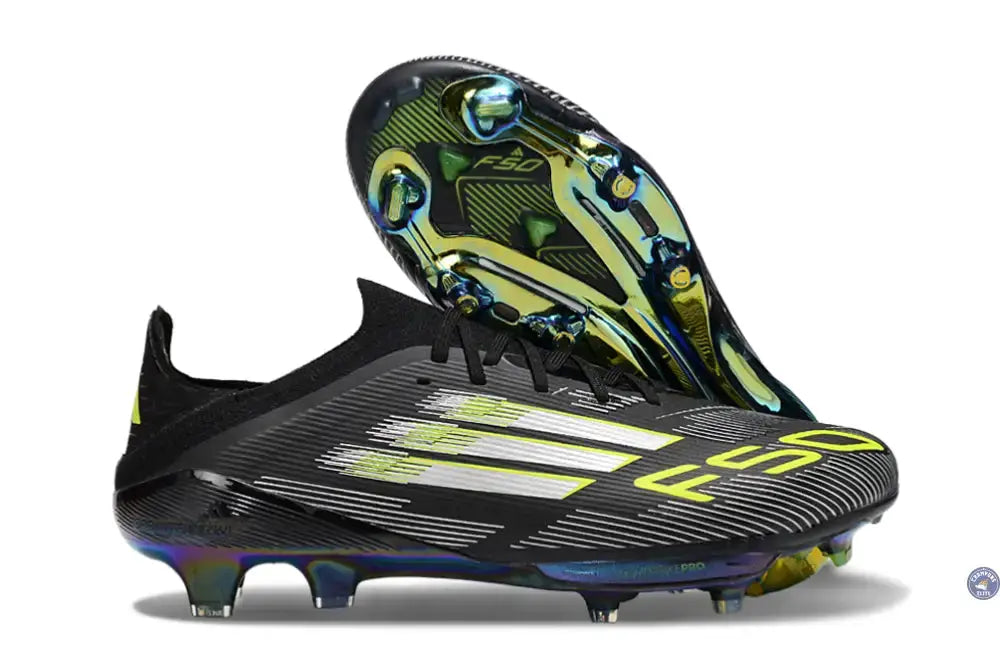F50+ Lacets FG - Electric Stealth - Noir/Jaune Fluo/Blanc