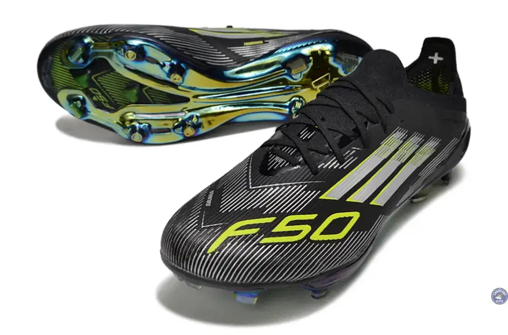 F50+ Lacets FG - Electric Stealth - Noir/Jaune Fluo/Blanc