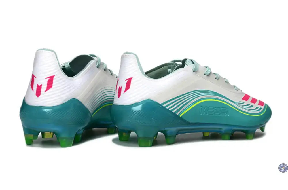 F50 Lacets FG Messi Aurora Radiant Pack - Turquoise/Blanc/Rose