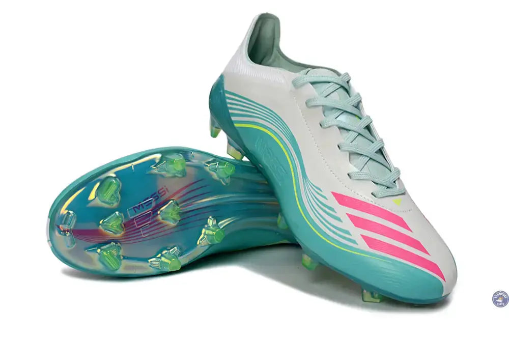 F50 Lacets FG Messi Aurora Radiant Pack - Turquoise/Blanc/Rose