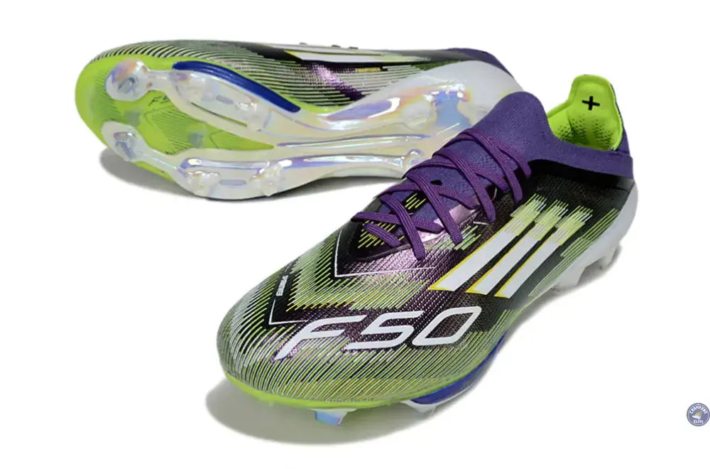 F50+ Lacets FG Radiant Blaze - Violet/Blanc/Vert