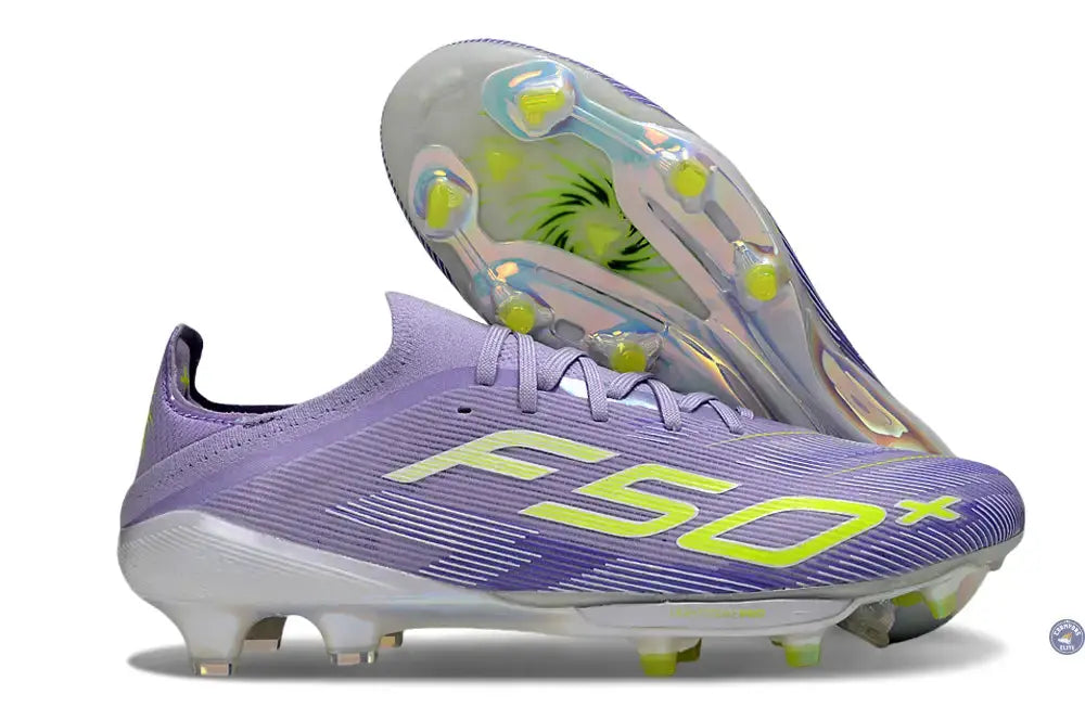 F50+ Lacets FG - Violet/Jaune Fluo/Gris