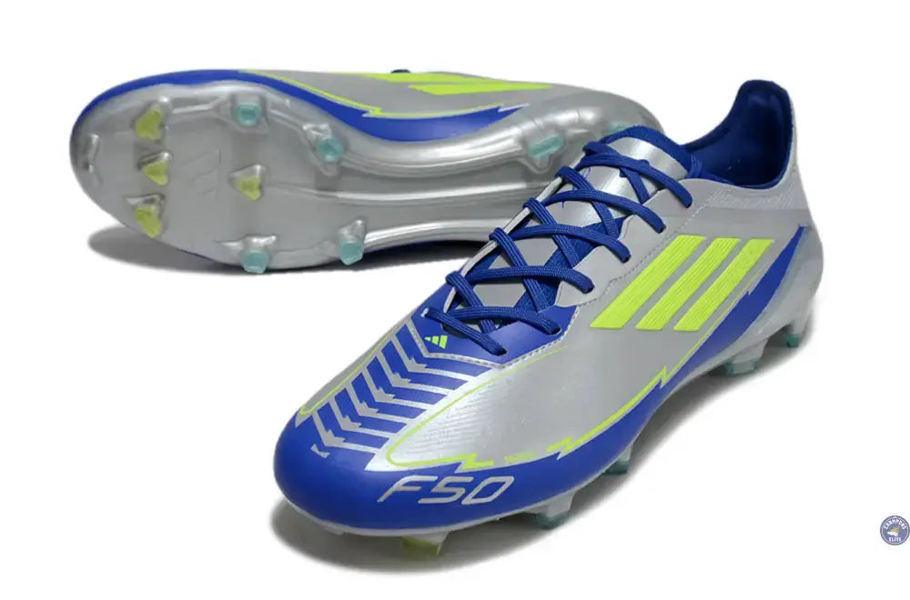 F50 Languette FG - Argenté/Jaune Fluo/Bleu
