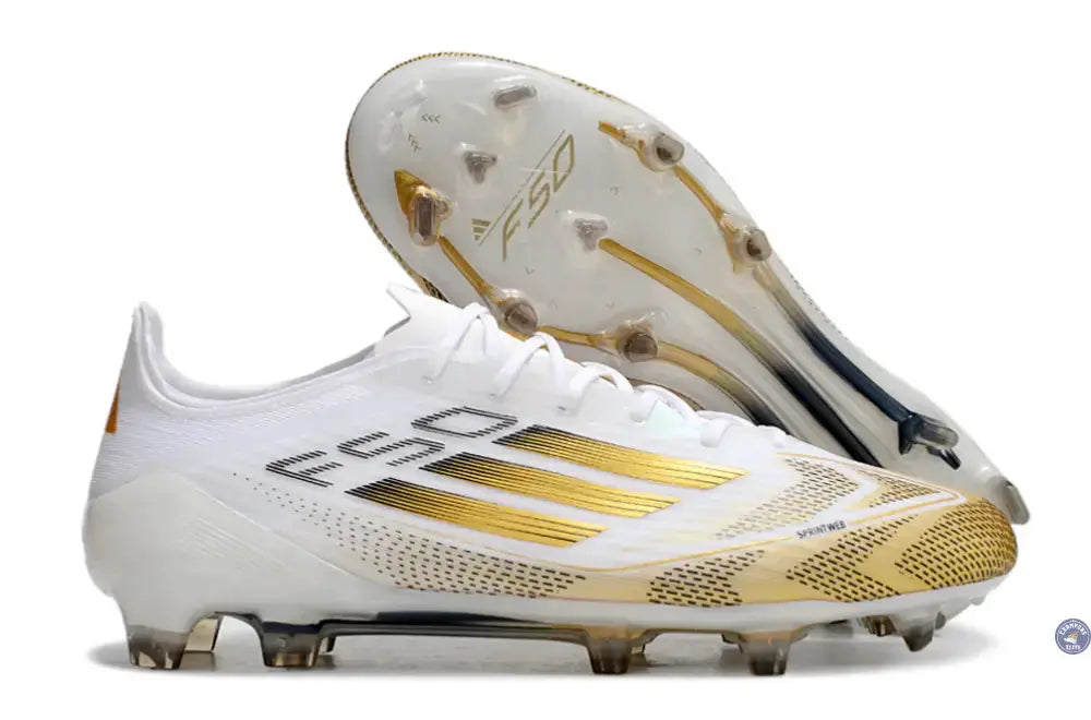 F50 Languette FG - Blanc/Doré/Noir