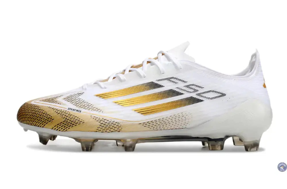 F50 Languette FG - Blanc/Doré/Noir