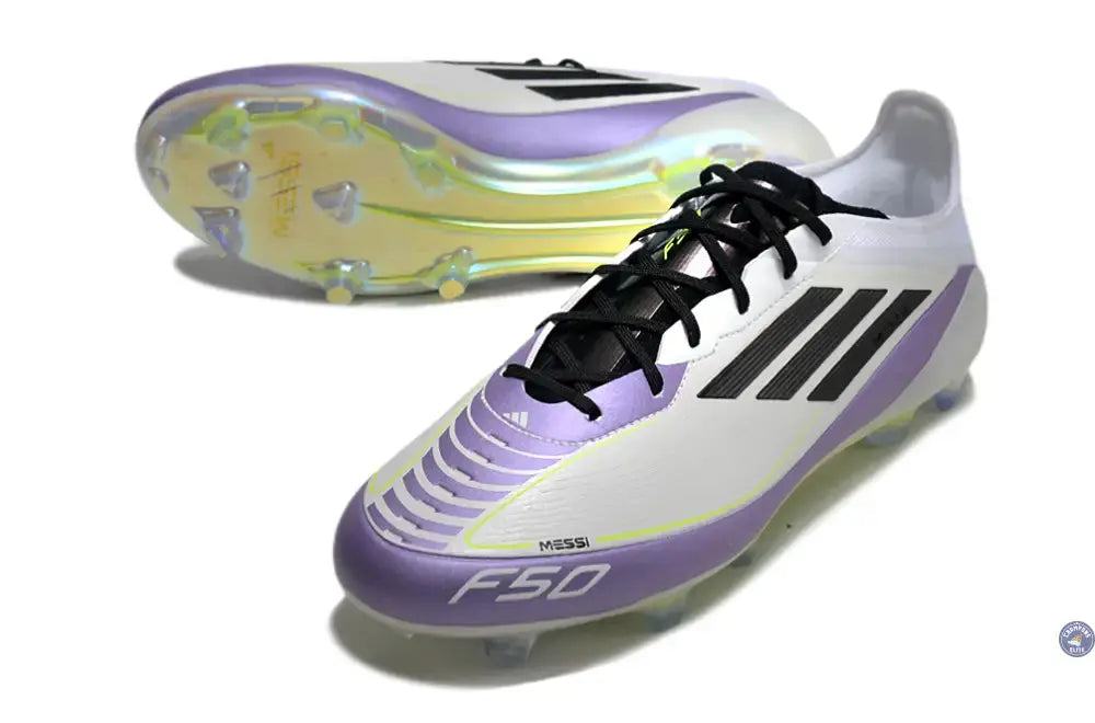 F50 Languette FG - Blanc/Violet/Noir/Jaune Fluo